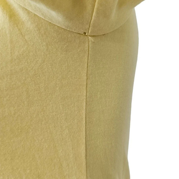 Aritzia Wilfred Nissa Mini Dress Ruched Short Sleeve Yellow  Size XS - Picture 6 of 8
